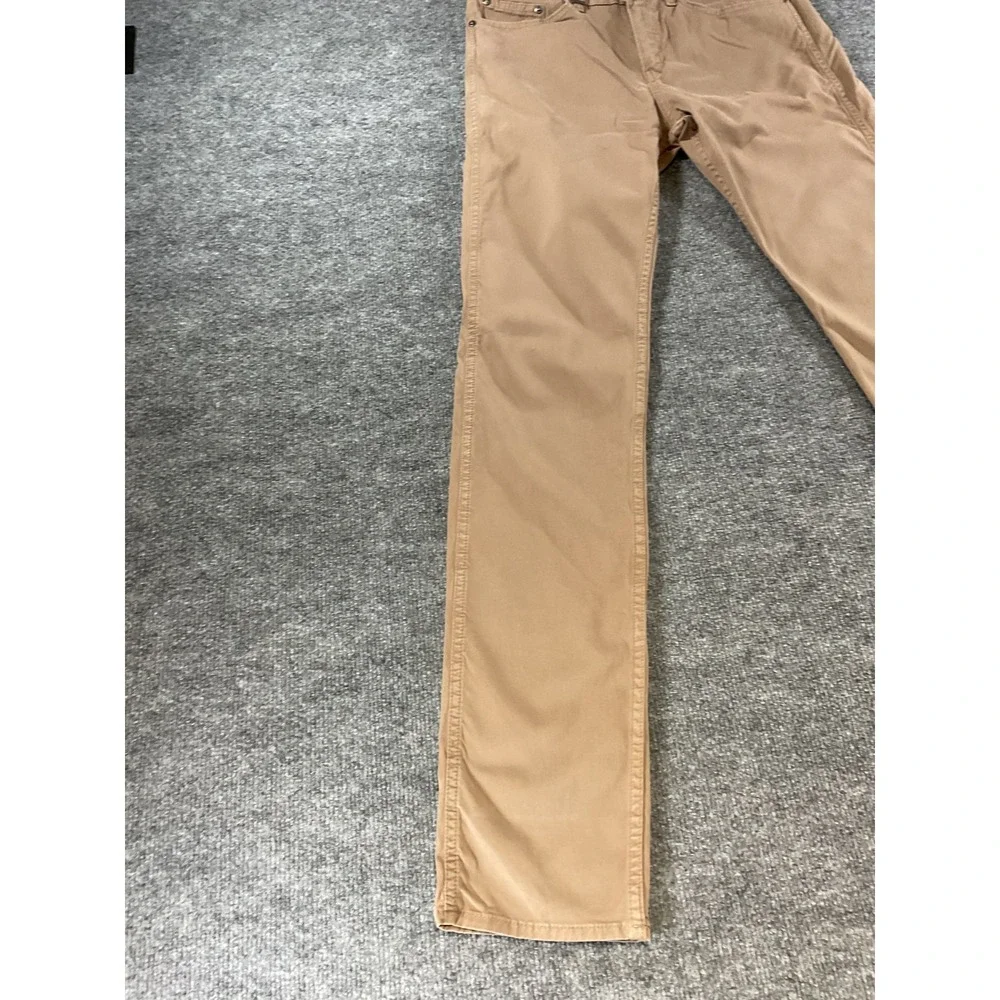 Hugo Boss Pants Mens 31x34 Stretch Chino Brown Tan Slim Casual Designer